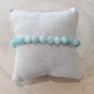 bracelet en amazonite dépolie
