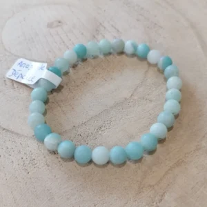 bracelet en amazonite dépolie
