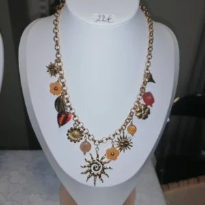 Collier à breloques en acier inoxydable